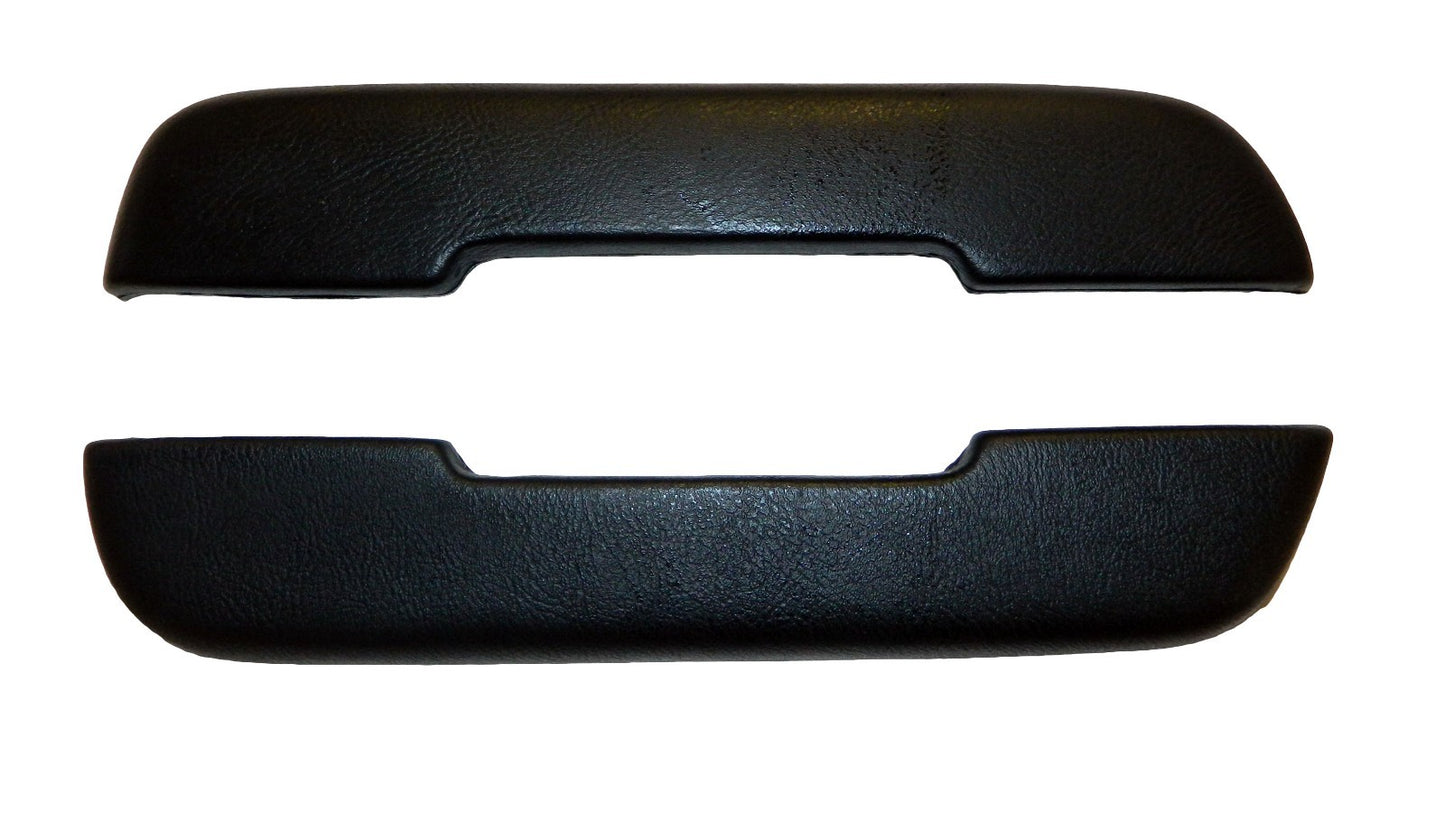 1968-1972 GM 12" Front Door Pull Arm Rest Pads- Black
