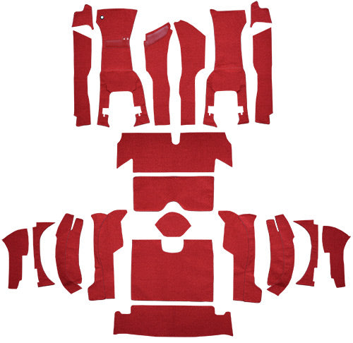 1963 Chevrolet Corvette Roadster with 36 Gallon Tank with Tool Box Cut Foam Carpet