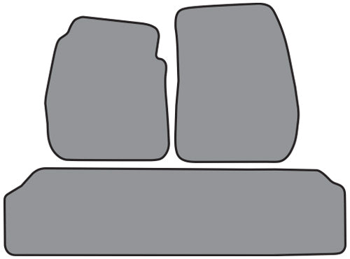 1955-1956 Cadillac Eldorado 2pc Frts & 1pc Rr Floor Mat Daytona (P23, P23R)