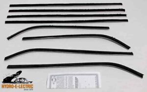 Beltline Weather Strip Felt 8 Piece Kit, 1963-1966 Dodge Dart Hardtop