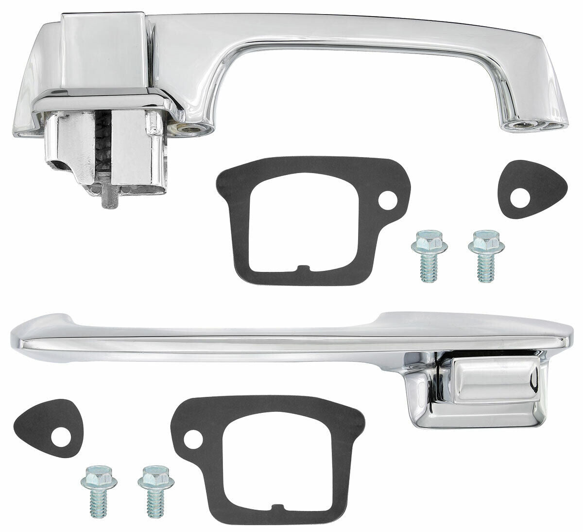 Exterior Door Handle Set, Pair - Chrome for 1971-1976 Cadillac DeVille, Fleetwood, & Eldorado