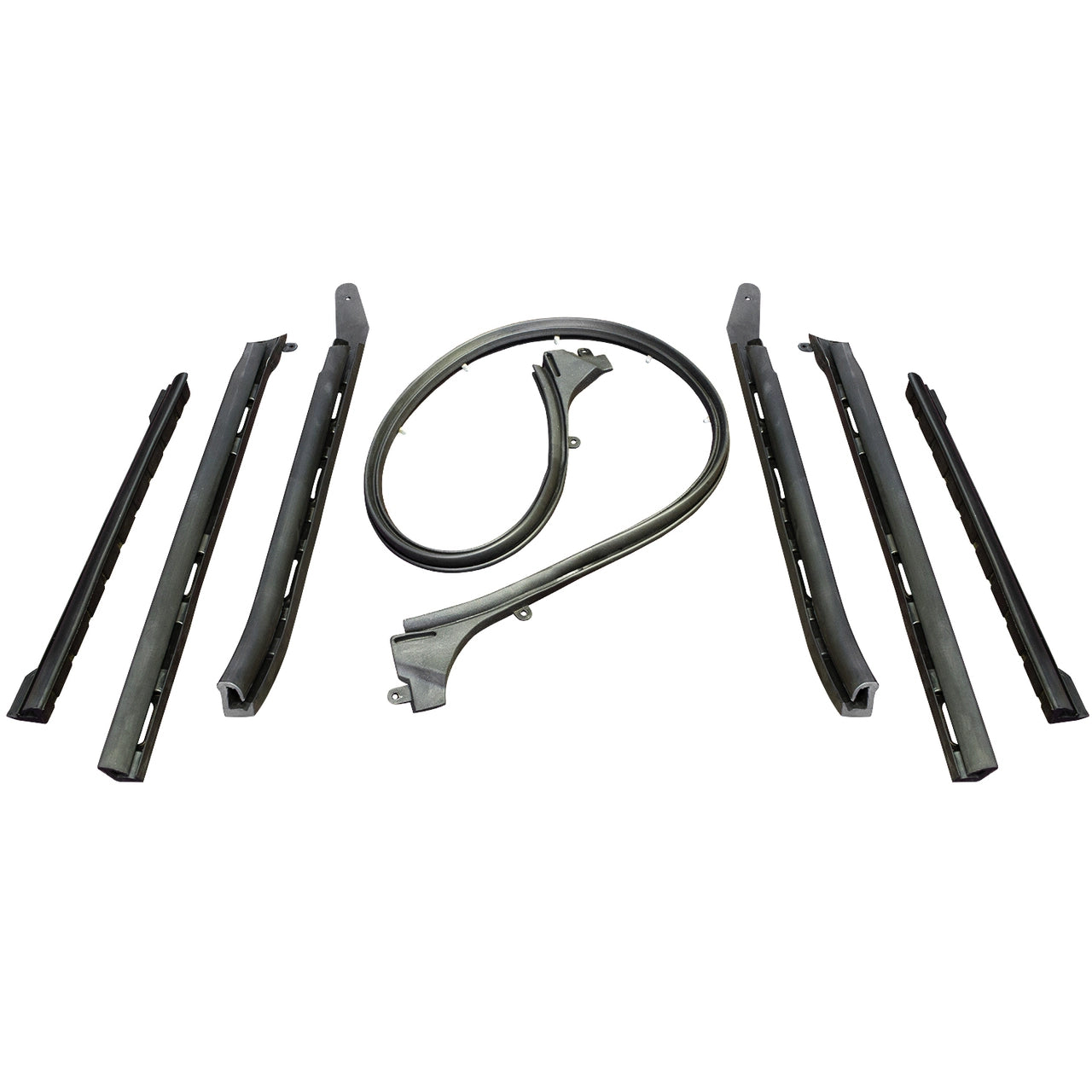 1968-1969 Camaro & Firebird Convertible Roof Rail Weather Strip Set for Top Frame