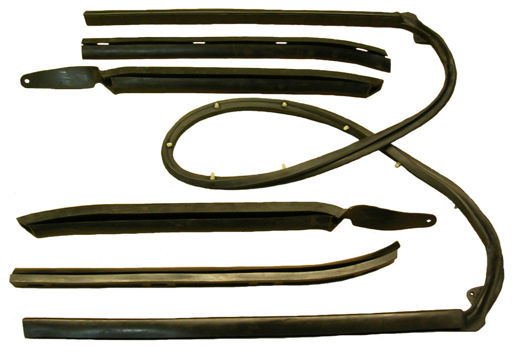 1964-1965 GM A-Body Convertible Roof Rail Weather Strip Set for Top Frame