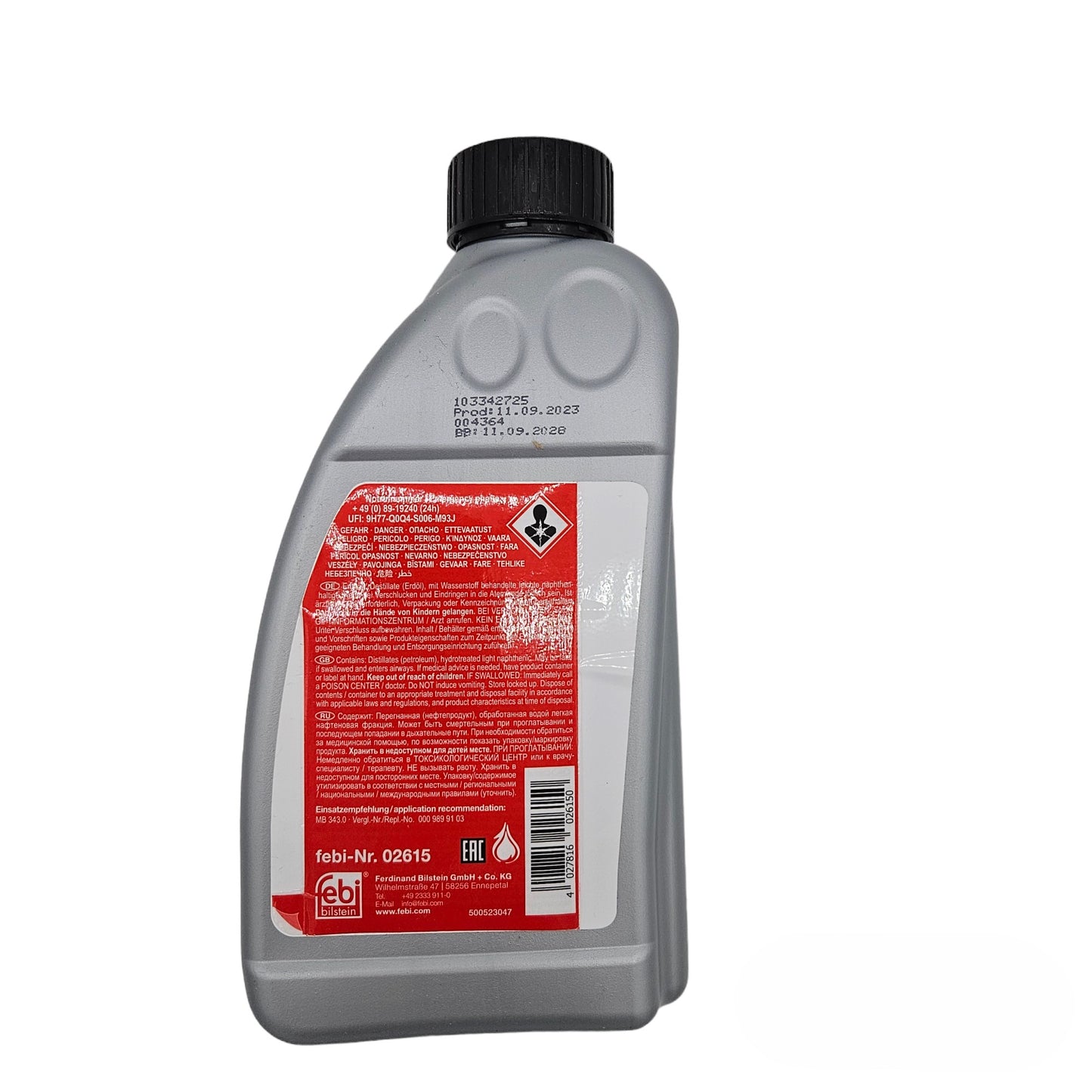 ZH-M Hydraulic Fluid for High Pressure Convertible Systems, 1 Liter