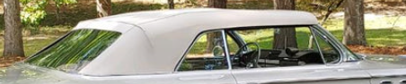 Vinyl Convertible Top, Plastic Window, Pads 1964 Ford Galaxie, Mercury Monterey