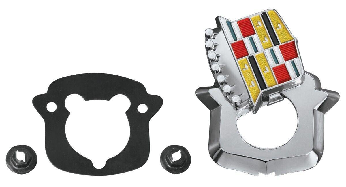 Trunk Lock Crest Emblem, 1969 Cadillac DeVille, Eldorado & Fleetwood