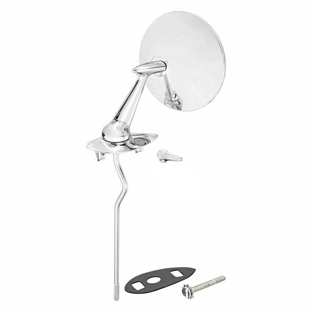 NEW 1958 Cadillac Remote Side Rear-View Mirror w/ Adjustment Knob - Driver Side