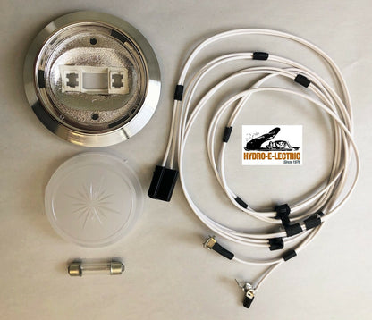 Interior Rear Dome Lamp w/ OE Wiring Harness & Bulb 1970-1972 Chevrolet Nova