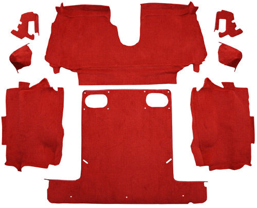 1986-1989 Chevrolet Corvette Convertible Rear with Pad Carpet