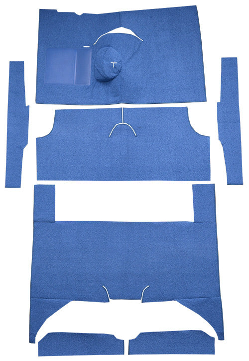 1986-1989 Chevrolet Corvette Convertible Rear with Pad Carpet