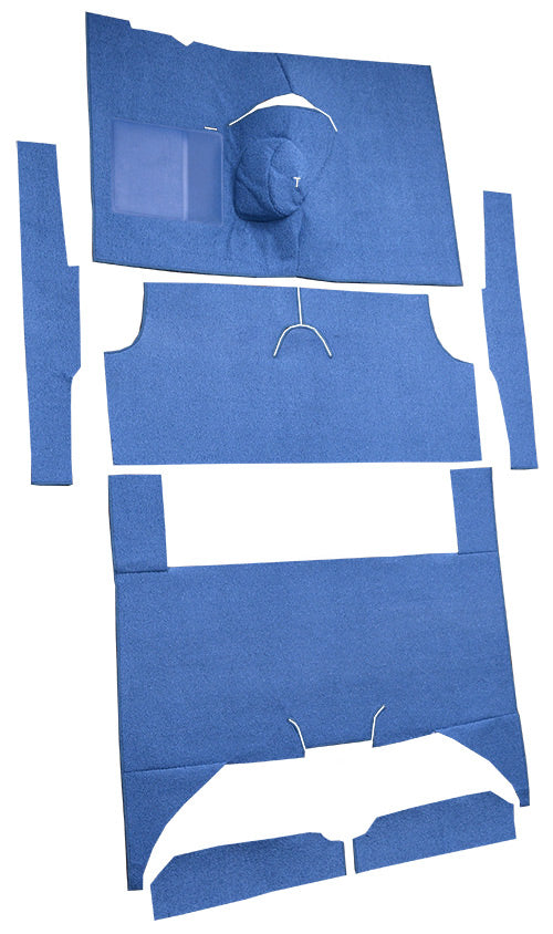 1986-1989 Chevrolet Corvette Convertible Rear with Pad Carpet
