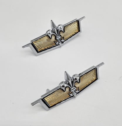 Fleur De Lis Fender Emblem, 1975-1976 Chevrolet Caprice, Pair