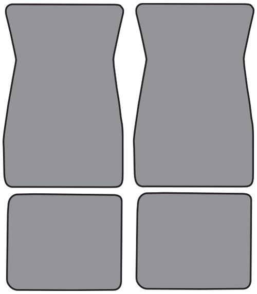 1969-1973 Ford Mustang Floor Mat 4pc Nylon (FM18, FM18R)