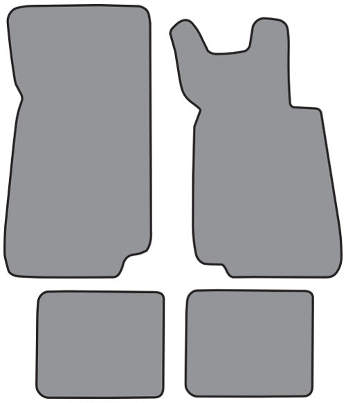 1991 BMW 318i Floor Mat 4pc Cutpile (BM533F, FM18R)