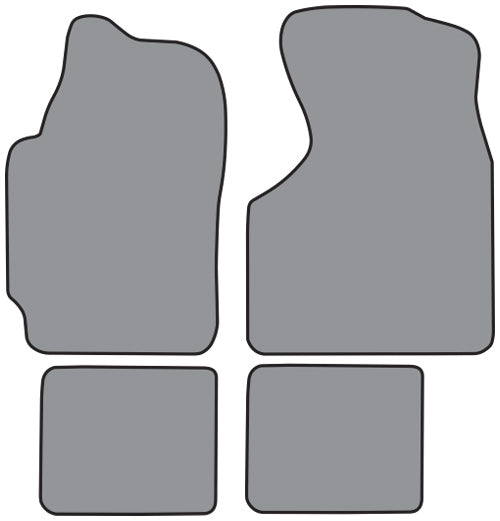 1985-1989 Chrysler LeBaron GTS 2DR Hatchback Floor Mat 4pc Cutpile (CR584F, FM18R)