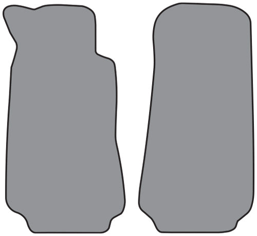 1979-1982 Fiat 124 Spider Floor Mat Frt Row 2pc Cutpile (FI259F)