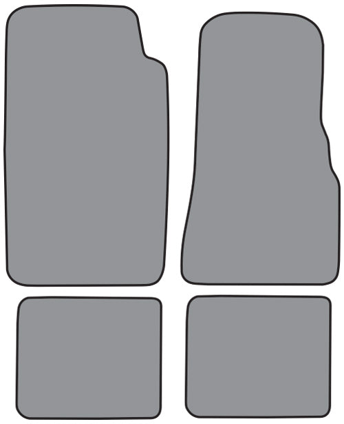 1984-1990 Ford Bronco II Floor Mat 4pc Cutpile (FO456F, FM18R)