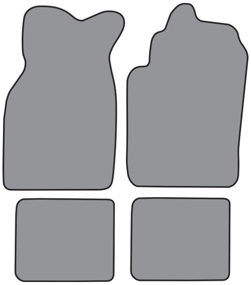 1984-1986 Chrysler Laser Floor Mat 4pc Cutpile (CR570F, FM18R)