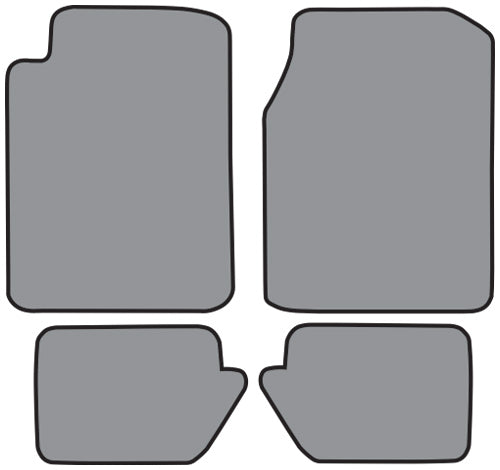 1996-2006 Chrysler Sebring Convertible Floor Mat 4pc Cutpile (FM296A, FM296B)
