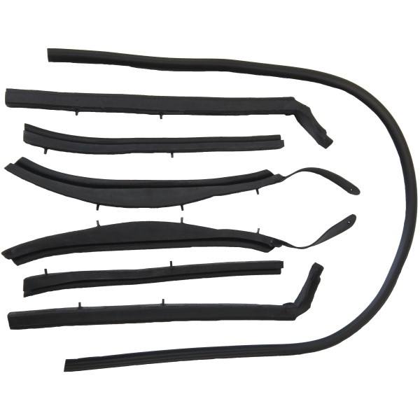 1962-1963 GM A-Body Convertible Roof Rail Weather Strip Set for Top Frame