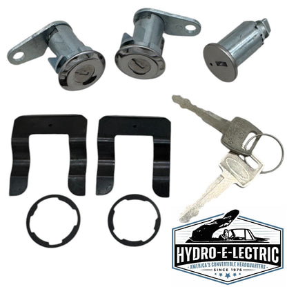 Ignition & Door Lock Set with Keys 1965-1969 Ford Car