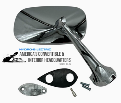 Chrome Exterior Side Rear View Mirror-Passenger/RH 1968-1979 Corvette Large-head