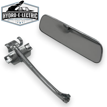 Chrome Interior Rear View Mirror & Bracket- 1961-62 Chevrolet Impala Convertible