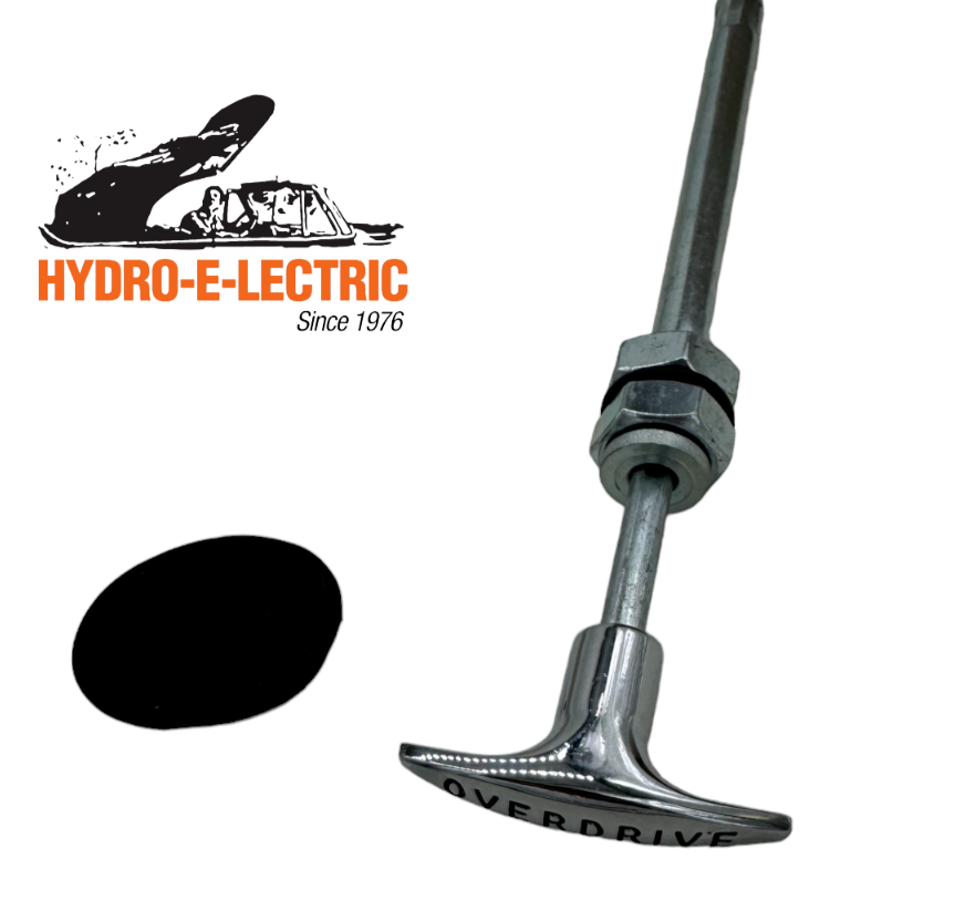 Overdrive Cable and Housing with Chrome Handle & Grommet 1956 Ford & 1958 Edsel