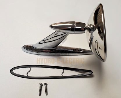 NEW 1952-1956 Ford Car All Models- Exterior Rear View Mirror with FoMoCo Script