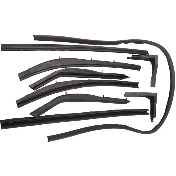 1957-1958 Cadillac & Buick Super/Roadmaster Convertible Roof Rail Weather Strip Set for Top Frame