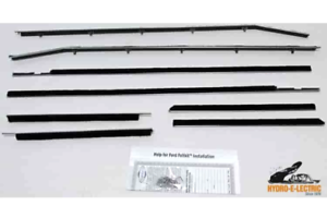 Beltline Weather Strip Felt 8 Piece Kit, 1958-1960 Thunderbird 2 door hardtop