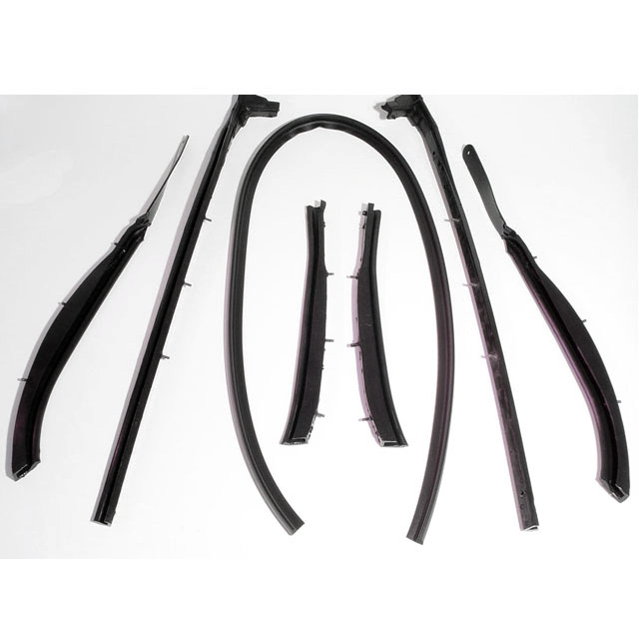 1959-1960 GM C-Body Convertible Roof Rail Weather Strip Set for Top Frame