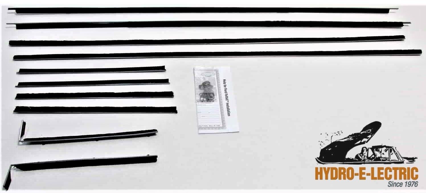 Beltline Weather Strip Felt 10 Piece Kit, 1961-1963 Ford Thunderbird Convertible
