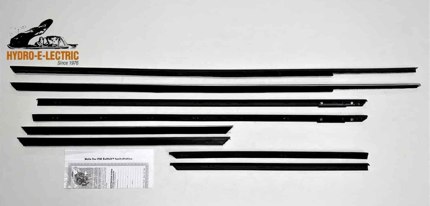 Beltline Weather Strip Felt 8 Piece Kit, 1963-1964 Cadillac Convertible