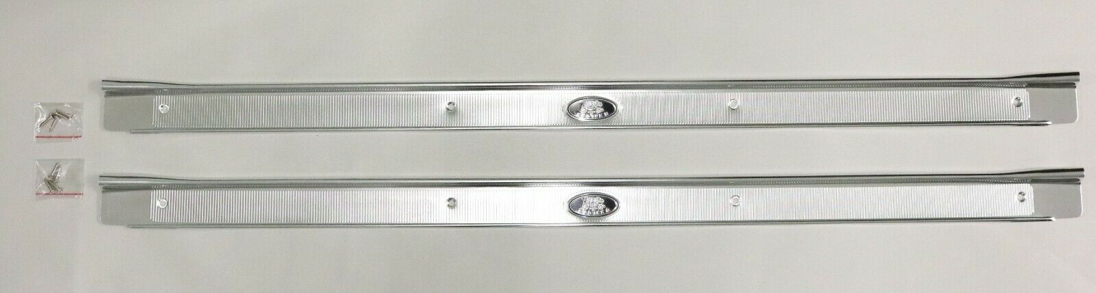 Sill Scuff Plates - Pair, 1964-1967 GM A Body 2 Door, GM Licensed
