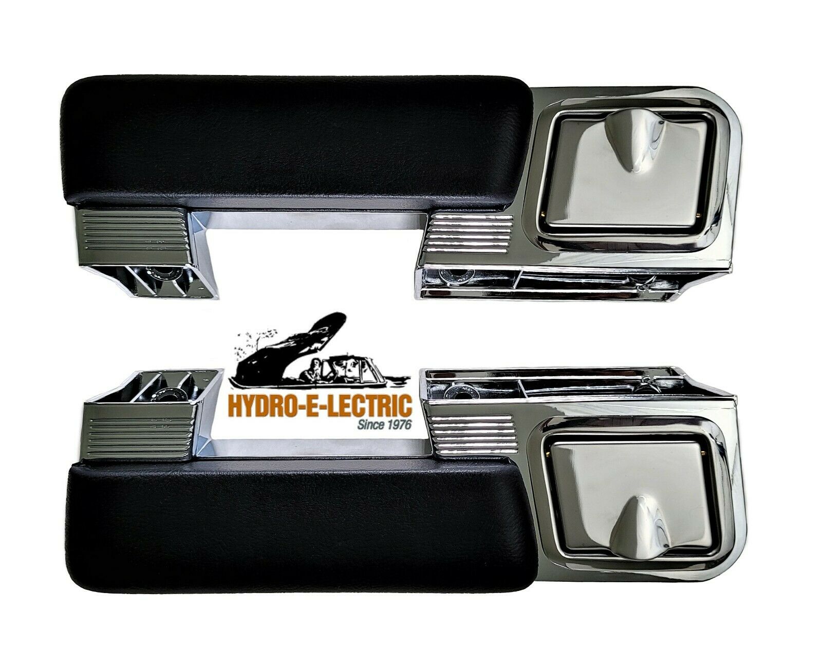 Front & Rear Arm Rest Base & Pads Set w/ Ash Trays, 1965-1967 Bonneville/Catalina