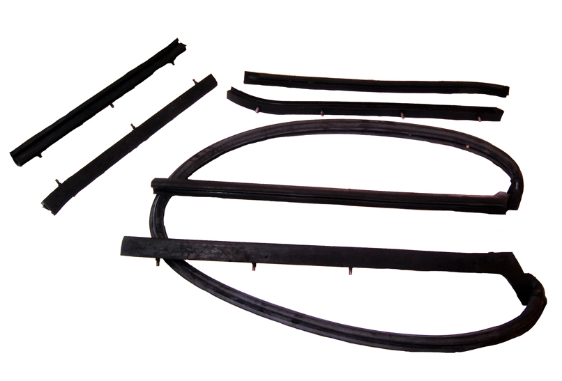 Convertible Top Roof Rail Weather Strip Set, 1965-1968 Ford Galaxie, C5AZ-7651562-KIT