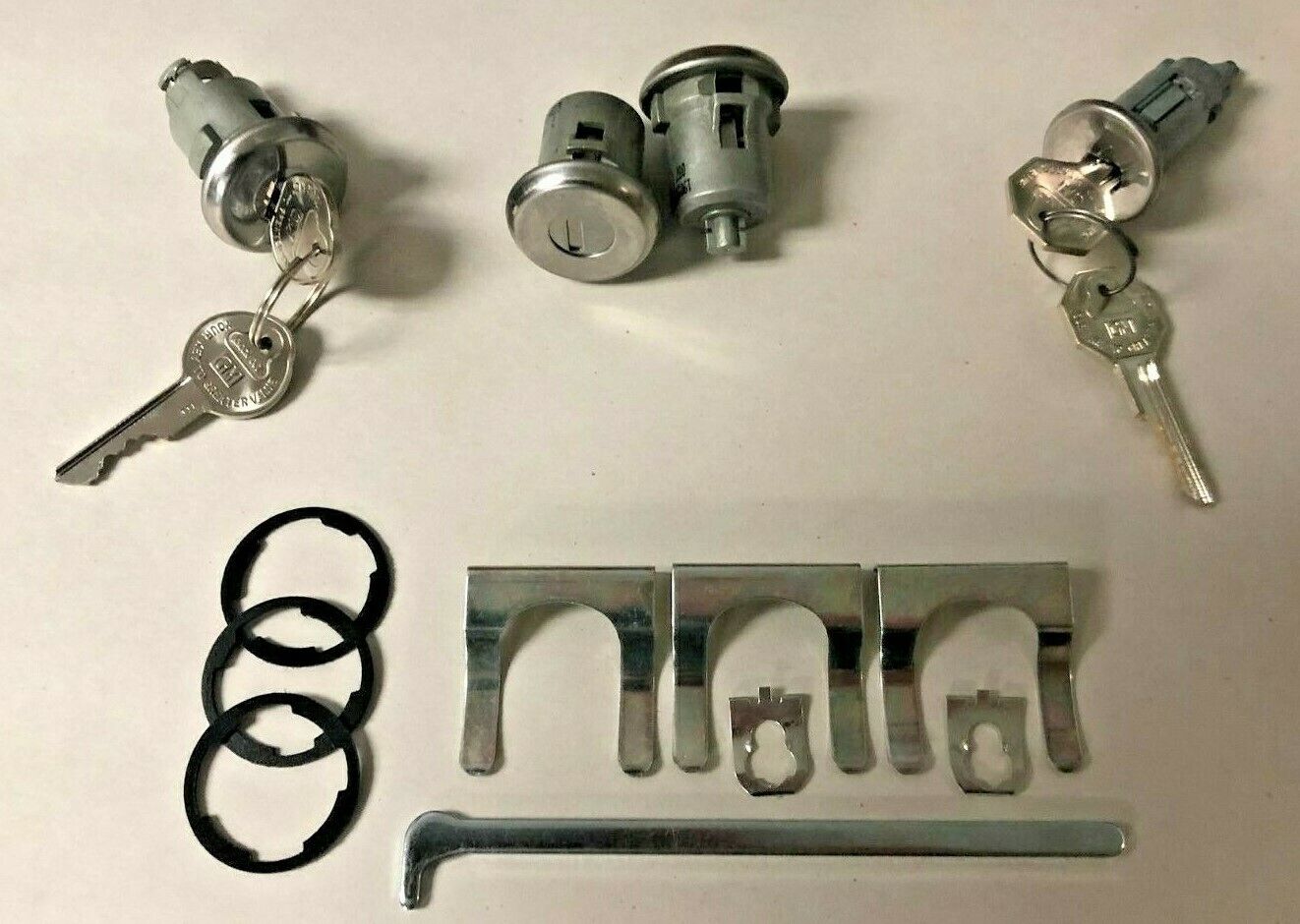 Ignition, Door, & Trunk Lock Set with GM Keys, 1968 Pontiac Firebird