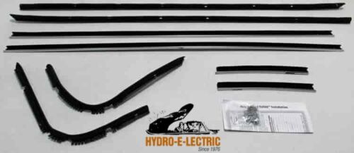 Beltline Weather Strip Felt 8 Piece Kit, 1968-1971 Lincoln Mark III 2 Door Hardtop