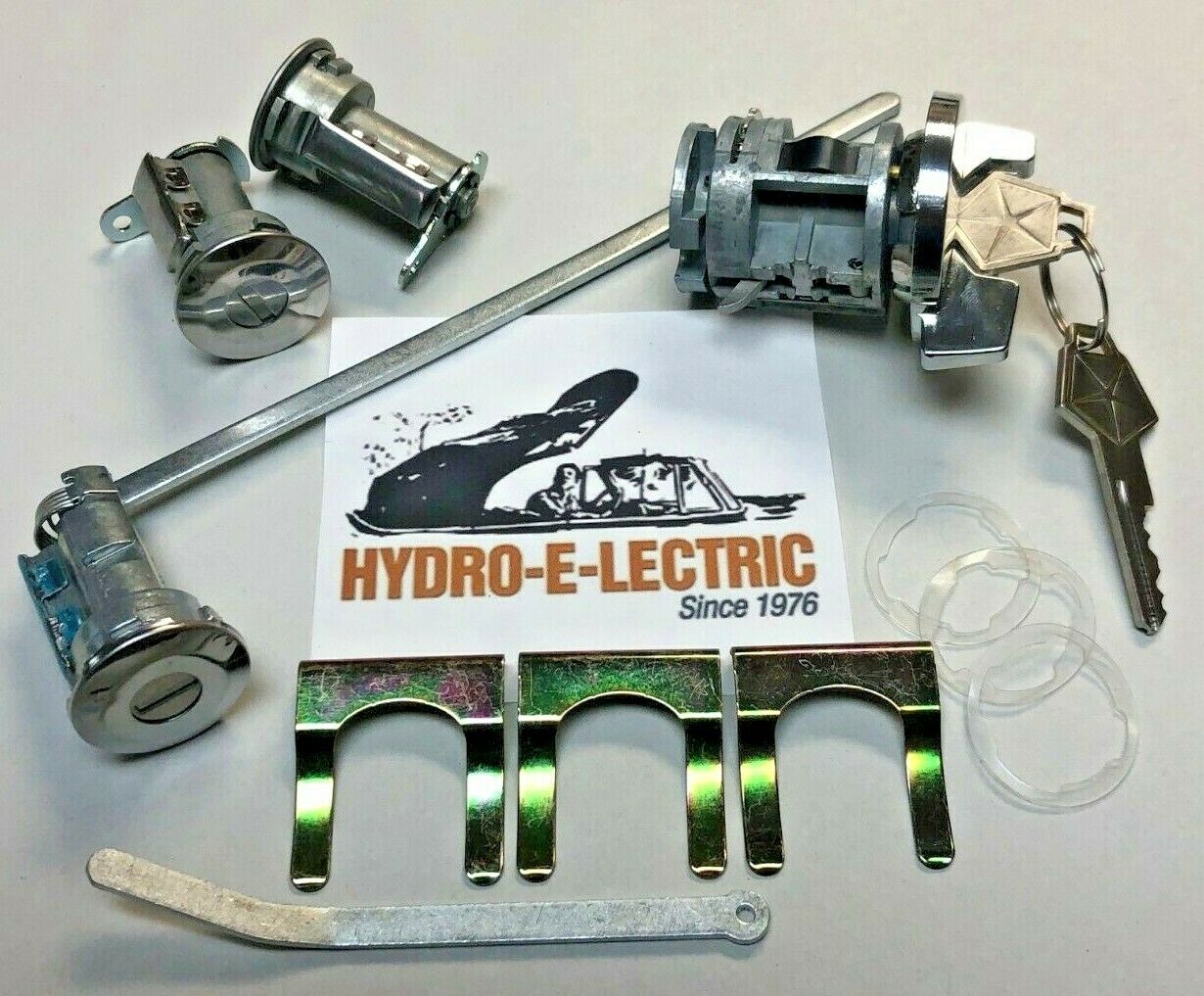 Ignition, Door & Trunk Lock Set - OE Keys, 1970-1971 Dodge