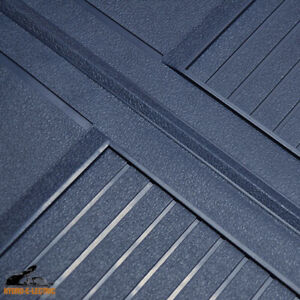 Floor Mats, Dark Blue Rubber, Set of 4 - Fits many 1973-1988 GM cars