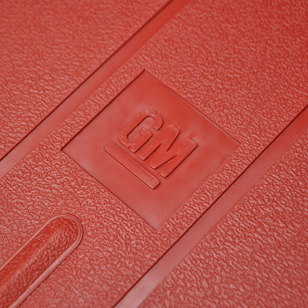 Floor Mats, Red Rubber, Set of 4 - Fits many 1973-1988 GM cars