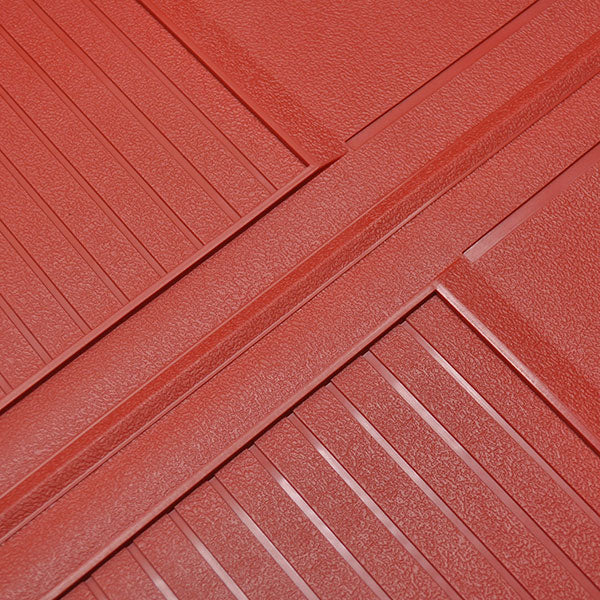 Floor Mats, Red Rubber, Set of 4 - Fits many 1973-1988 GM cars