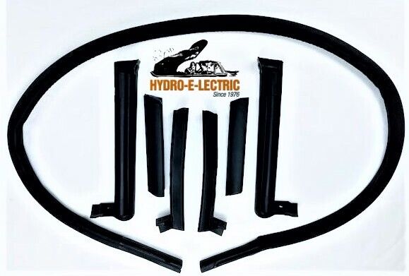 Convertible Roof Rail Weather Strip Set, 1998-2004 Chevrolet Corvette