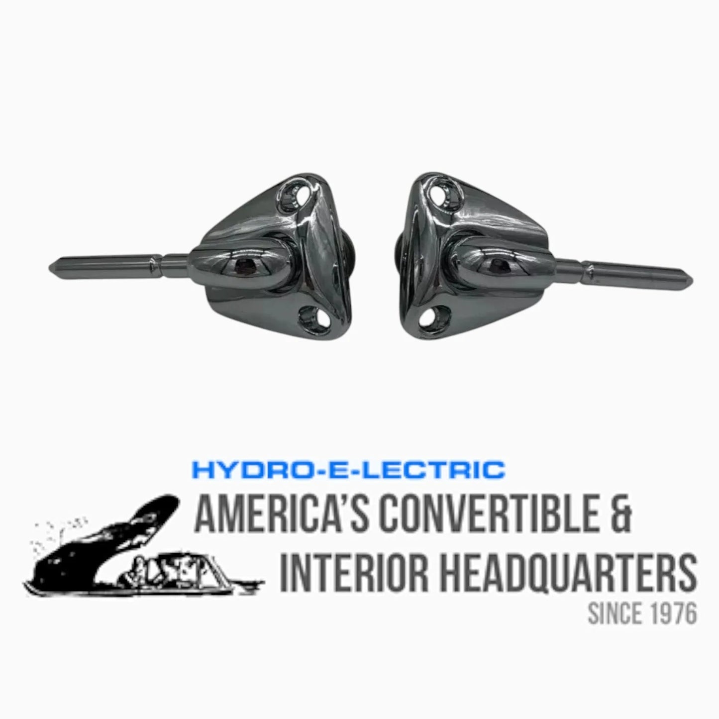 Sun Visor Brackets, Chrome fits 1978-1988 GM Passenger Cars