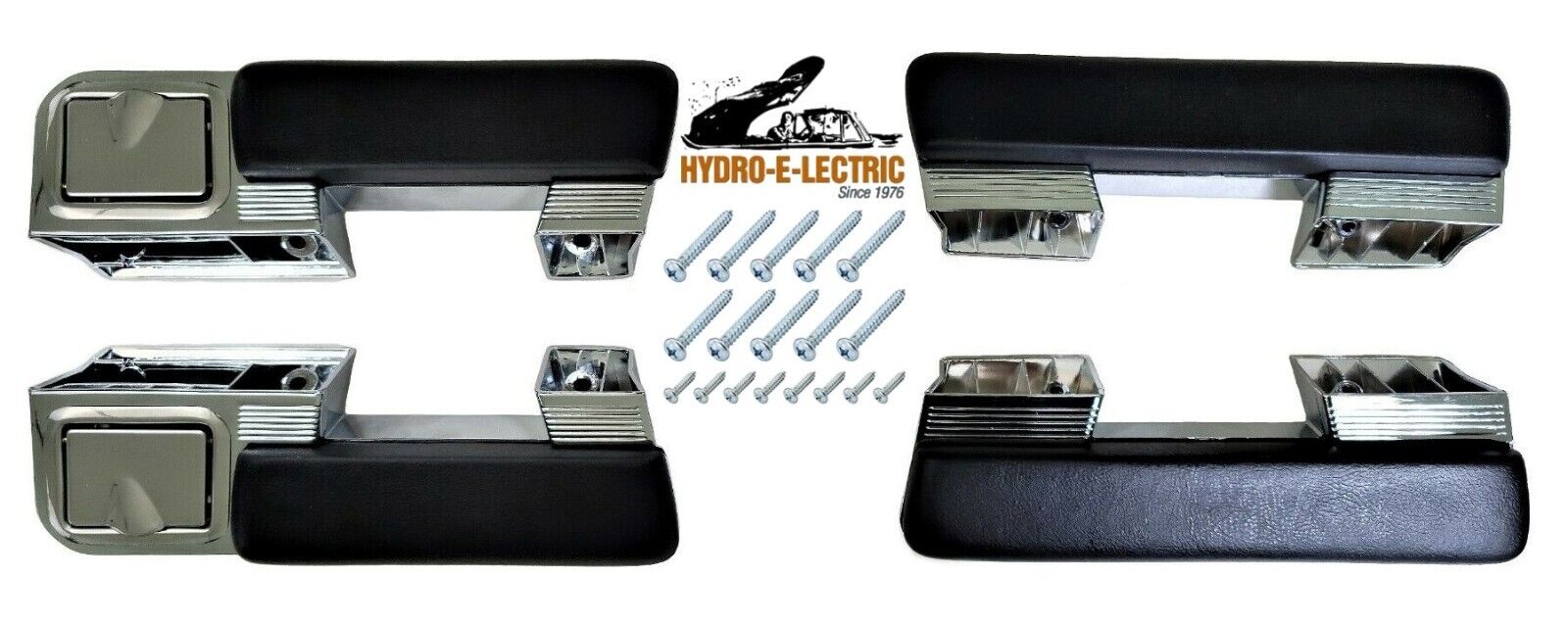 Front & Rear Arm Rest Base & Pads Set w/ Ash Trays, Hardtop