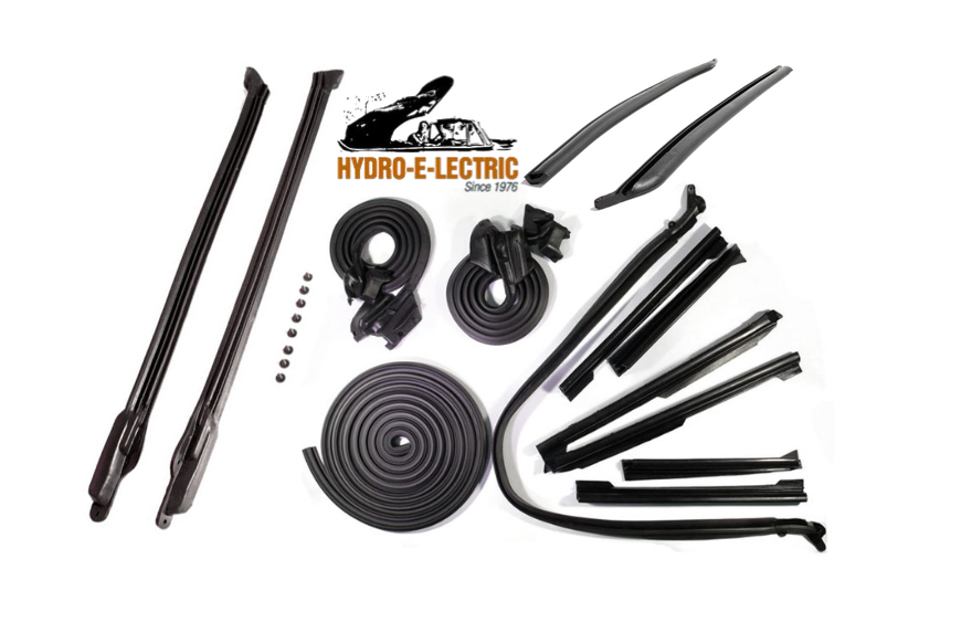 Convertible Deluxe Weather Strip 24 piece Kit, 1969-1972 Pontiac GTO