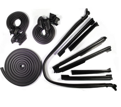 Convertible Deluxe Weather Strip 24 piece Kit, 1968 Oldsmobile Cutlass