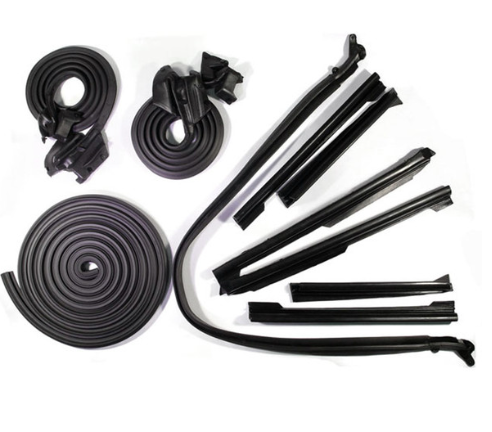 Convertible Deluxe Weather Strip 24 piece Kit, 1969-1972 Pontiac GTO