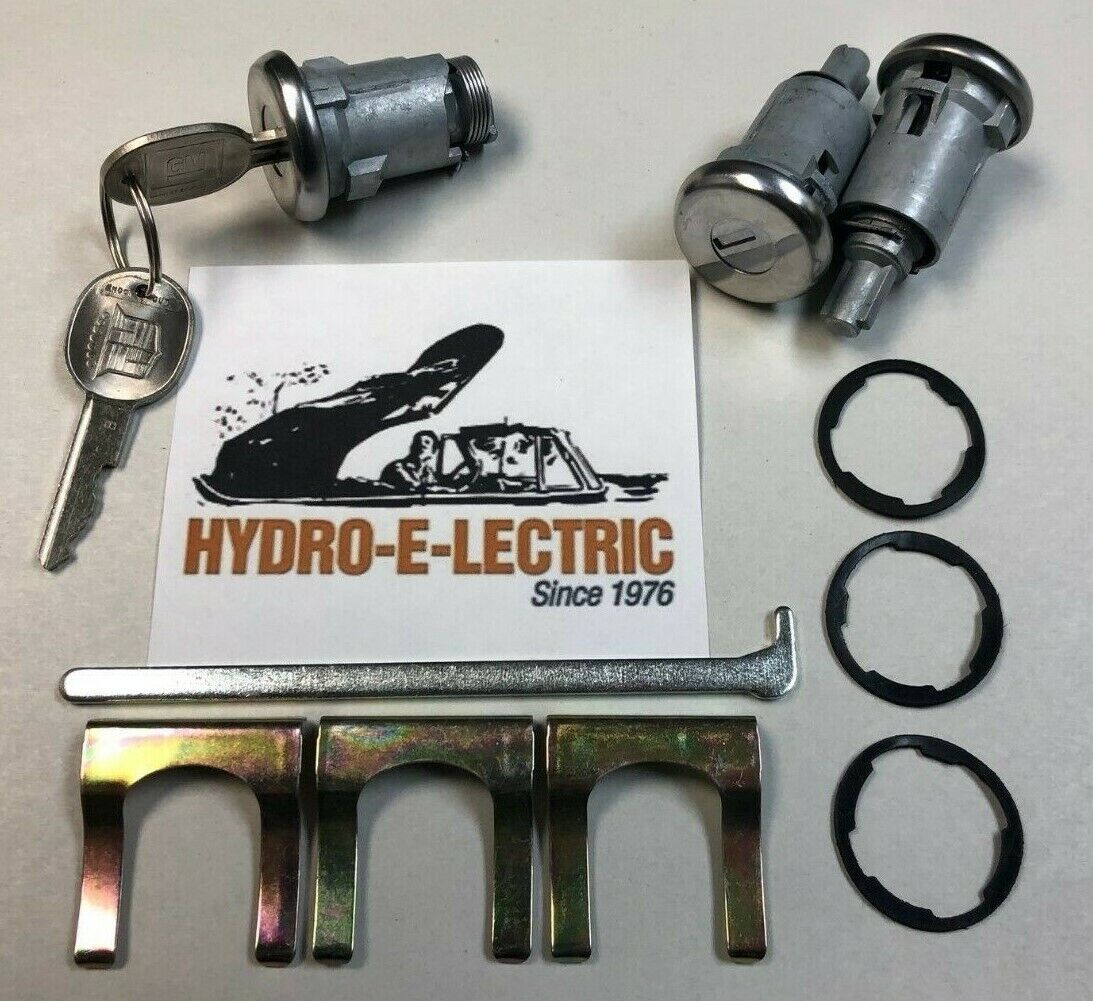 Door and Trunk Lock Set with NOS Keys, -1969-1970 Cadillac 2 Door, PY140C